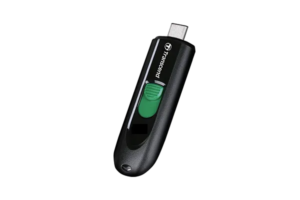 TRANSCEND 128GB JF790C USB C (5Gpbs) CAPLESS FLASH DRIVE - BLACK AND GREEN (TS128GJF790C)