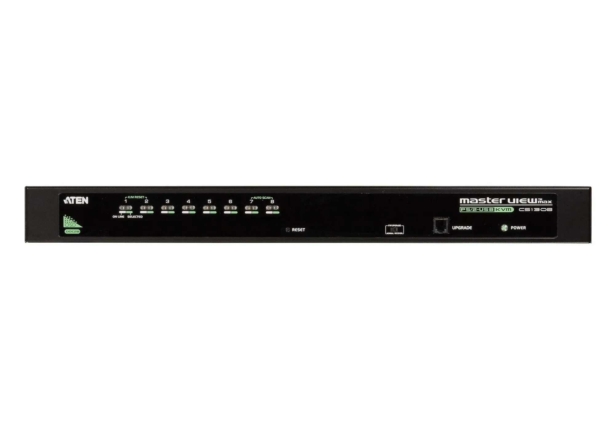 ATEN 8-Port PS/2-USB VGA KVM Switch /Cascade/W/(US/EU/OUT) ADP. ATEN - Image 2