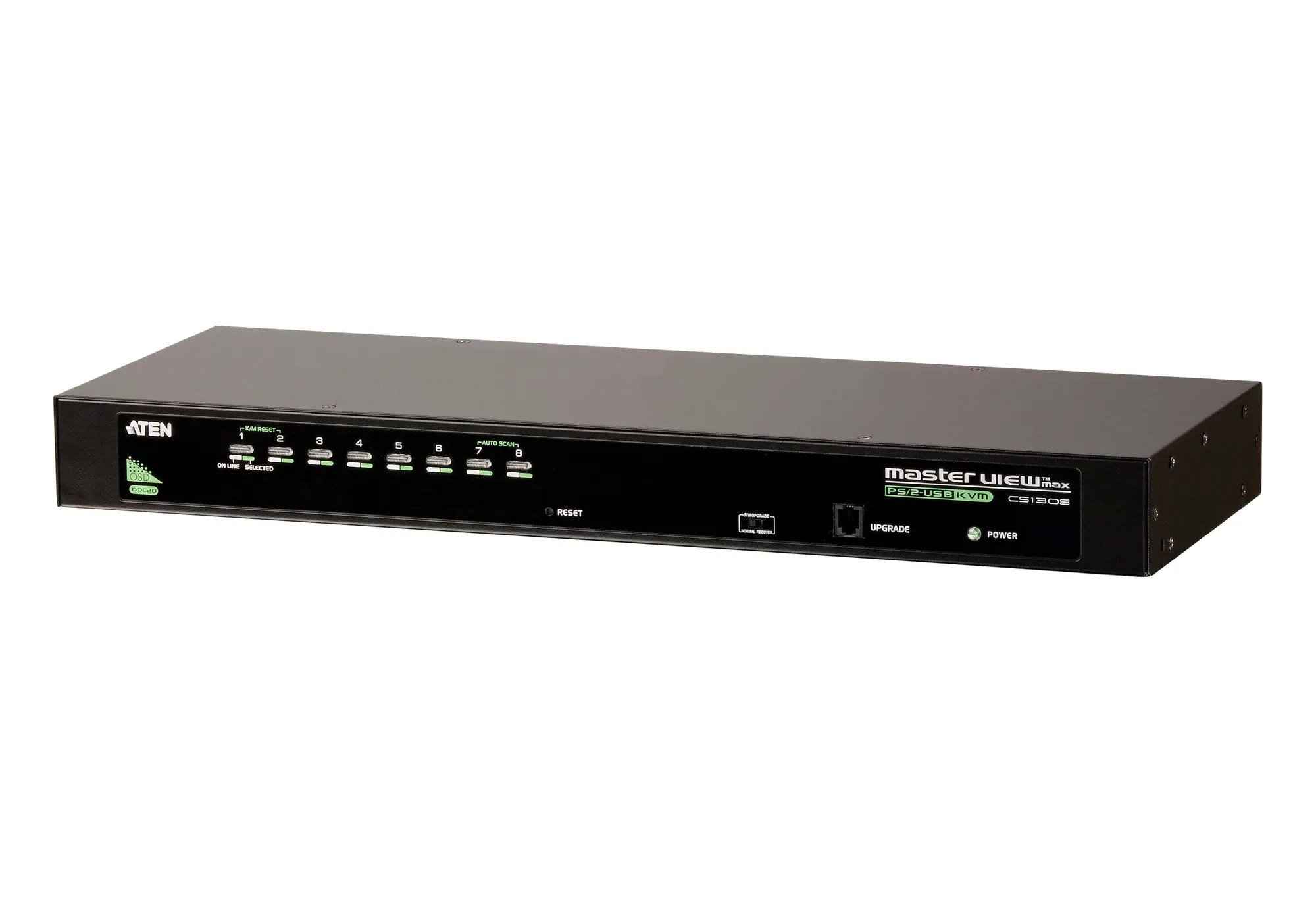 ATEN 8-Port PS/2-USB VGA KVM Switch /Cascade/W/(US/EU/OUT) ADP. ATEN - Image 3