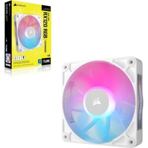 Corsair RX RGB Series; iCUE LINK RX120 RGB White; 120mm Fan; Single Pack