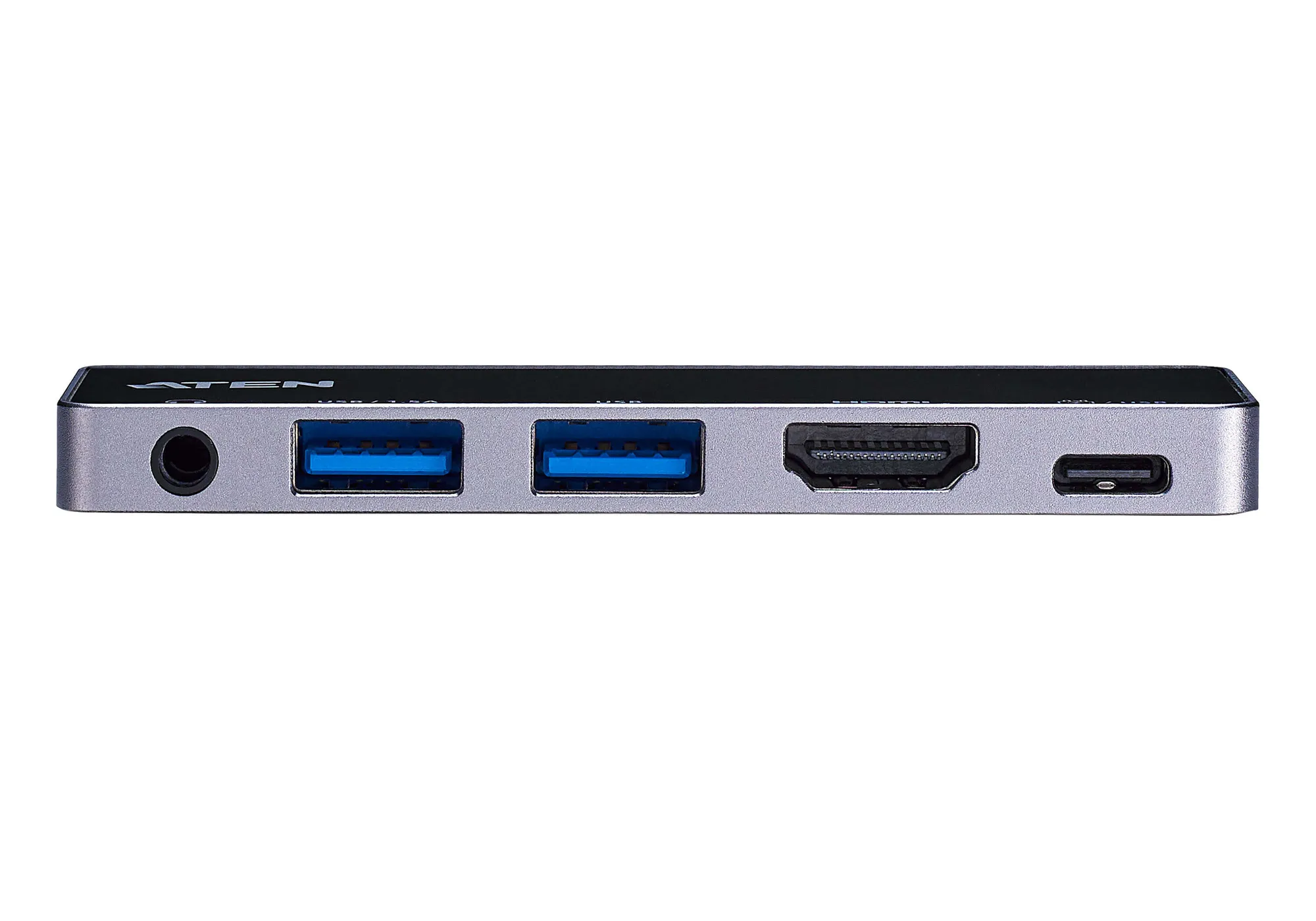 ATEN Dock; USB-C 5-in-1 Travel Dock with Power Pass-Through - 1 x audio port; 2 x USB Type-A ports; 1 x HDMI; 1 x USB-C - Image 5