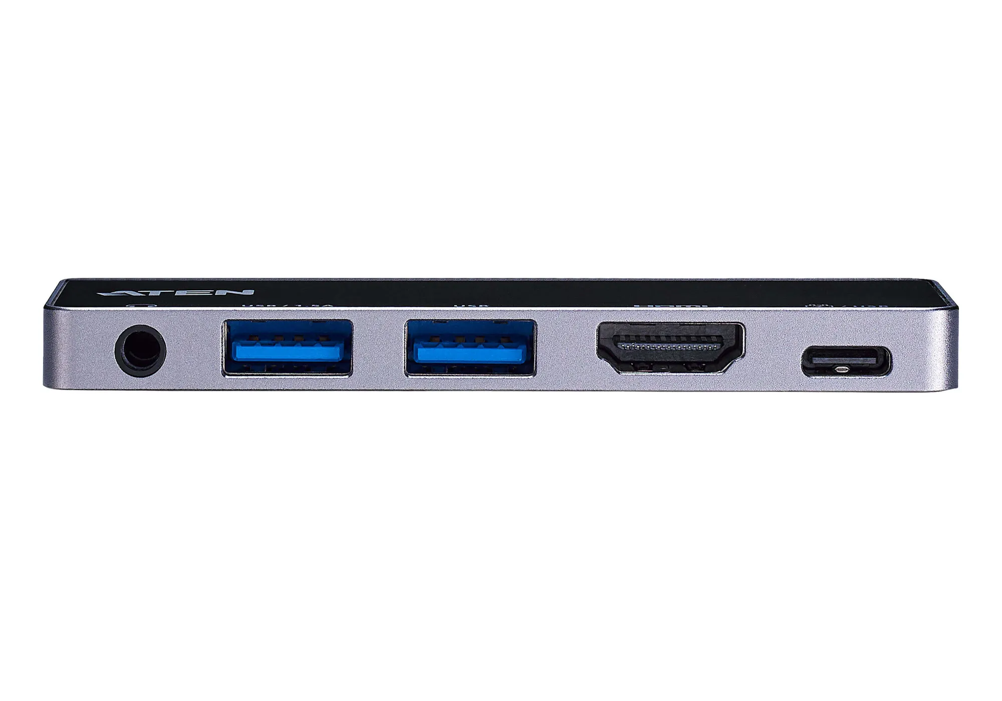 ATEN Dock; USB-C 5-in-1 Travel Dock with Power Pass-Through - 1 x audio port; 2 x USB Type-A ports; 1 x HDMI; 1 x USB-C - Image 6
