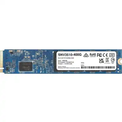 Synology 400GB M.2 22110 NVMe SSD; built for demanding cache deployments in Synology rackmount NAS