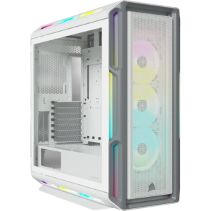 5000T RGB White Tempered Glass Mid-Tower; 2x 3.5'' |  4x 2.5'' Drive Bays; Up to 360mm Radiator compatible; 4x 120mm fan incl