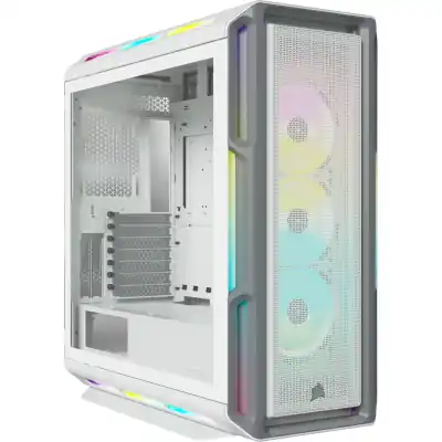 5000T RGB White Tempered Glass Mid-Tower; 2x 3.5'' | 4x 2.5'' Drive Bays; Up to 360mm Radiator compatible; 4x 120mm fan incl