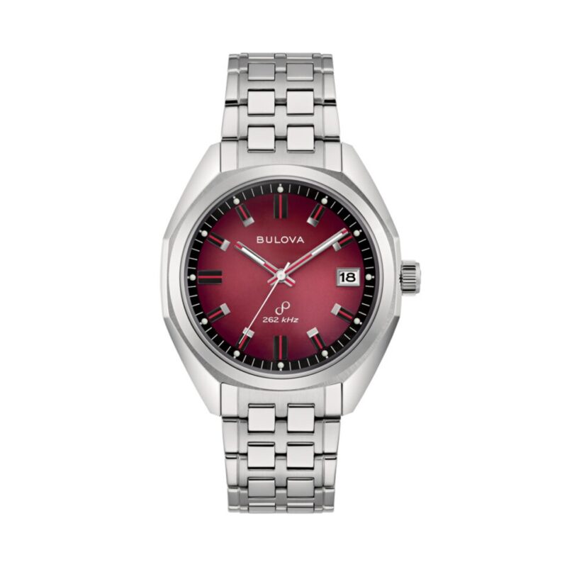 Bulova Classic Precisionist Jet Star Stainless Steel Red Dial Quartz 96B401 Men's Watch