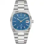 Bulova Classic Super Seville 262kHz Precisionist Stainless Steel Blue Dial Quartz 96B440 Men's Watch