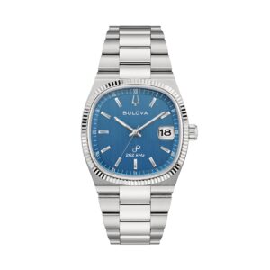 Bulova Classic Super Seville 262kHz Precisionist Stainless Steel Blue Dial Quartz 96B440 Men's Watch