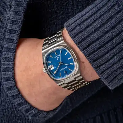 Bulova Classic Super Seville 262kHz Precisionist Stainless Steel Blue Dial Quartz 96B440 Men’s Watch - 96B440