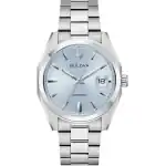 Bulova Surveyor Stainless Steel Light Blue Automatic 96B469 Men's Watch