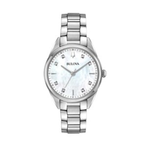 Bulova Ss Classic Sutton Mop Diamonds Lady (96P199)  Watch