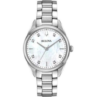 Bulova Ss Classic Sutton Mop Diamonds Lady (96P199)  Watch