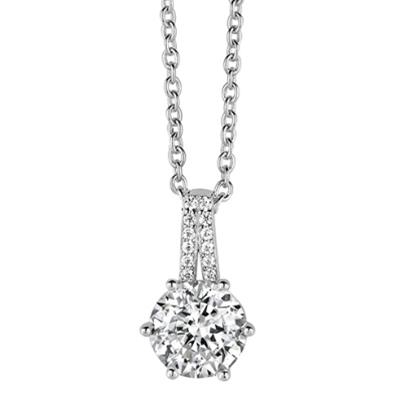 New Bling Jewels Women's Necklace (9NB-0266) - Silver tone Necklace 1 New Bling 9nb-0266 (9NB-0266) JEWELRY