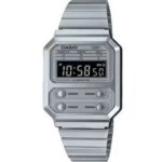 Casio Vintage Edgy Collection - Silver (A-100WE-7BDF) Men WATCHES