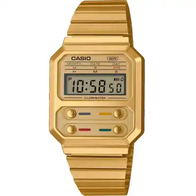 Casio Vintage Edgy Collection - Gold (A-100WEG-9AEF) Unisex WATCHES Casio Vintage Edgy Collection - Gold (A-100WEG-9AEF) Unisex WATCHES