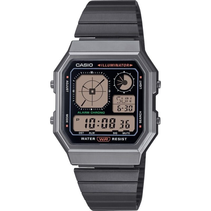 Casio Vintage Retro Future Edgy Collection - Full Black (A130WEGG-1AEF) Unisex WATCHES