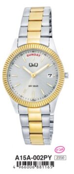 Q&q Lady Day & Date (A15A-002PY) Women's Watch