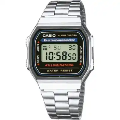 CASIO VINTAGE ICONIC - CLASSIC SILVER (A168WA-1WCR) Unisex WATCHES CASIO VINTAGE ICONIC - CLASSIC SILVER (A168WA-1WCR) Unisex WATCHES