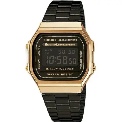 Casio Vintage Iconic - Gold & Black (A168WEGB-1BEF) Unisex WATCHES