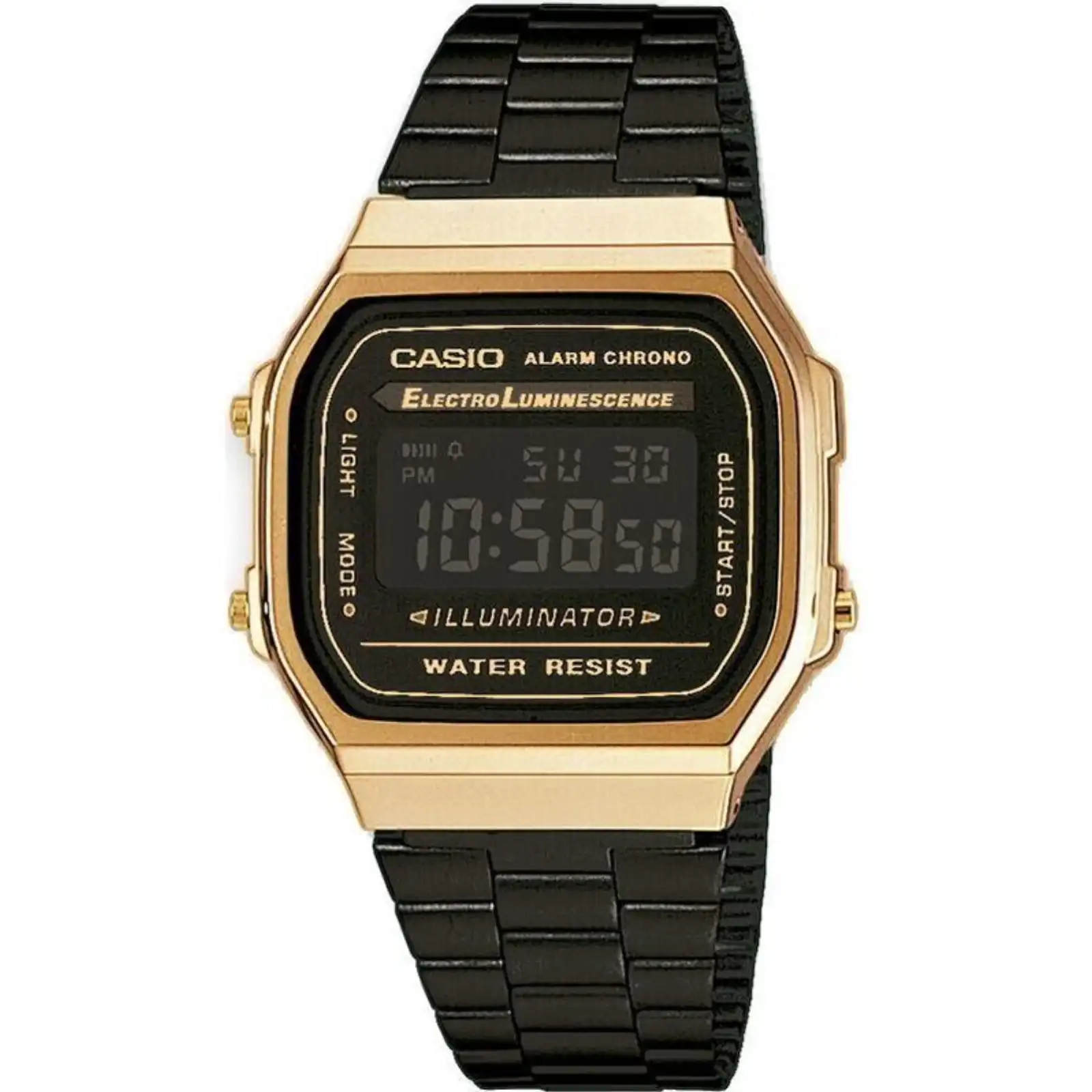 Casio Vintage Iconic - Gold & Black (A168WEGB-1BEF) Unisex WATCHES Casio Vintage Iconic - Gold & Black (A168WEGB-1BEF) Unisex WATCHES