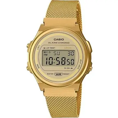 Casio Vintage Round - Gold Mesh (A171WEMG-9AEF) Unisex WATCHES