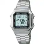 Casio Digital Stainless Steel Alarm Chrono Dual Time A178WA-1ADF A178WA-1A Men's Watch