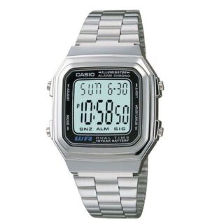 Casio Vintage Illuminator 10 Year Battery Dual Time (A178WA-1ADF) Unisex Watch