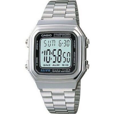 Casio Vintage Illuminator 10 Year Battery Dual Time (A178WA-1ADF) Unisex WATCHES