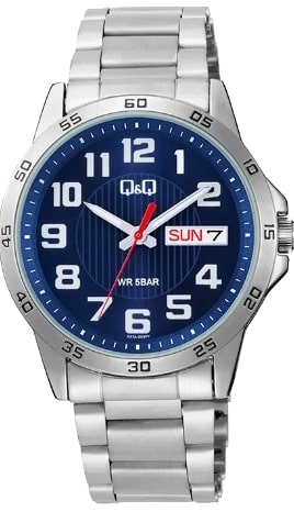 Q&q Gent Day & Date (A37A-003PY) Men's Watch