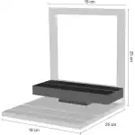 8 Watches Display 2 Levels 18 X 25 + Photo 18 X 25 - Made In Italy (A52 EXPO) Unisex WATCHES