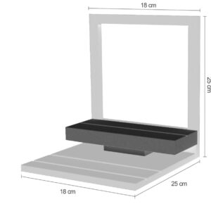 8 Watches Display 2 Levels 18 X 25 + Photo 18 X 25 - Made In Italy (A52 EXPO) Unisex WATCHES
