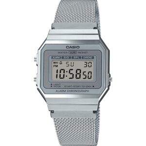 Casio Vintage Iconic Slim Design - Silver Mesh (A700WEM-7AEF) Unisex Watch
