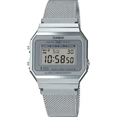 Casio Vintage Iconic Slim Design - Silver Mesh (A700WEM-7AEF) Unisex WATCHES
