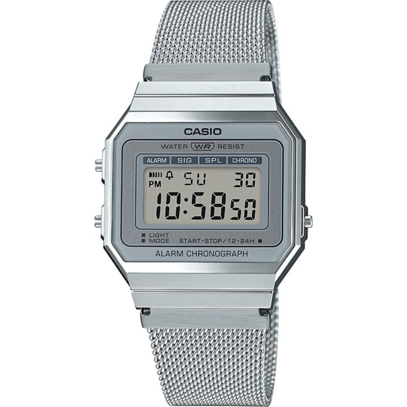 Casio Vintage Iconic Slim Design - Silver Mesh (A700WEM-7AEF) Unisex Watch