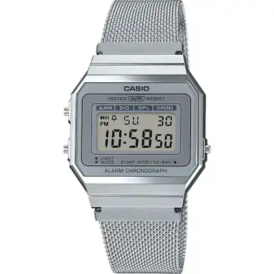Casio Vintage Iconic Slim Design - Silver Mesh (A700WEM-7AEF) Unisex WATCHES