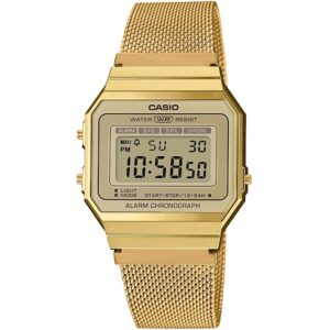 Casio Vintage Iconic Slim Design - Gold Mesh (A700WEMG-9AEF) Unisex Watch
