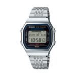 Casio Vintage Bluetooth® Smartphone Link - Steel - Built-in Accelerometer Senses Body Movements + Steps Counter - Black (ABL-100WE-1AEF) Unisex Watch