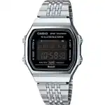 Casio Vintage Bluetooth® Smartphone Link - Steel - Built-in Accelerometer Senses Body Movements + Steps Counter - All Black (ABL-100WE-1BEF) Unisex WATCHES