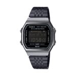 Casio Vintage Bluetooth® Smartphone Link - Black - Built-in Accelerometer Senses Body Movements + Steps Counter - All Black (ABL-100WEGG-1BEF) Unisex Watch