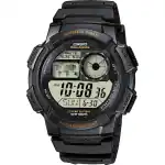 Casio Sport Diver - World Time Illuminator 5 Alarms. 10 Years Battery - Black (AE-1000W-1AVEF) Men WATCHES