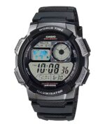 Casio Sport Diver - World Time Illuminator 5 Alarms. 10 Years Battery - Grey (AE-1000W-1BVDF) Men's Watch