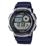 Casio Sport Diver - World Time Illuminator 5 Alarms. 10 Years Battery - Silver (AE-1000W-2AVDF) Men's Watch
