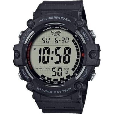 Casio Sport Illuminator Worldtime 10 Years Battery - Black (AE-1500WH-1AVEF) Men WATCHES