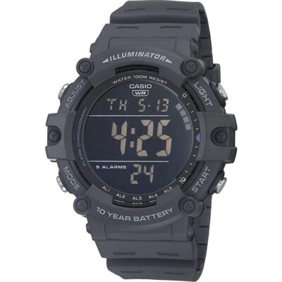 Casio Sport Diver - Illuminator Worldtime 10 Years Battery - Grey (AE-1500WH-8BVCF) Men WATCHES
