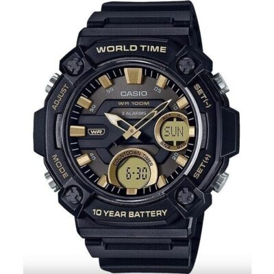 Casio Sport Oversize 10 Year Battery - Gold (AEQ-120W-9AVDF) Men WATCHES