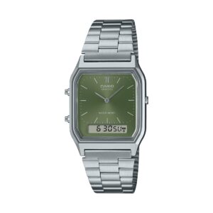 Casio Vintage Edgy Collection Sunray Dial - Green Moss (AQ-230A-3AMQYES) Unisex Watch