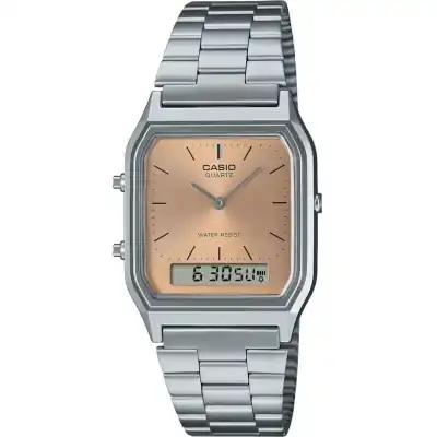 Casio Vintage Edgy Collection Sunray Dial - Pink Copper (AQ-230A-4AMQYES) Unisex WATCHES