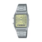 Casio Vintage Edgy Collection Sunray Dial - Green Lemon (AQ-230A-9AMQYES) Unisex Watch