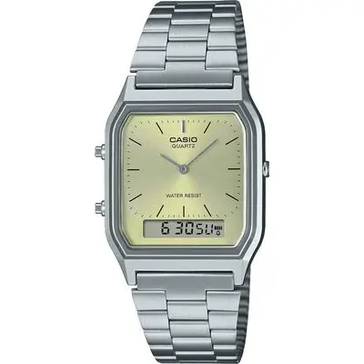 Casio Vintage Edgy Collection Sunray Dial - Green Lemon (AQ-230A-9AMQYES) Unisex WATCHES