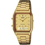 Casio Vintage Edgy Collection Sunray Dial - Gold (AQ-230GA-9DMQYES) Unisex WATCHES